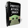 Discount 😍 Star Wars The Mandalorian The Child Protect Attack Snack Zip-Around Wallet ⭐ -Bags & Purses Shop Online 13235096 hi