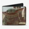 Coupon 🔥 Star Wars The Mandalorian The Child Sitting Bi-Fold Wallet 👏