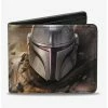 Cheap 🧨 Star Wars The Mandalorian Bounty Hunter Bifold Wallet ⌛ -Bags & Purses Shop Online 13235118 hi