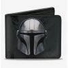 Deals 🔔 Star Wars The Mandalorian Helmet and Logo Bifold Wallet 🎁