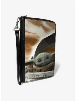 Best Pirce 👍 Star Wars The Mandalorian Child Gaze Zip-Around Wallet 💯