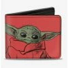 Coupon 👏 Star Wars The Mandalorian The Child This Is My Good Side Red Bifold Wallet 😍 -Bags & Purses Shop Online 13361811 hi
