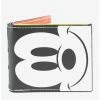 Flash Sale 👍 Disney Mickey Mouse Face Text Badge Bifold Wallet 🧨 -Bags & Purses Shop Online 13417547 hi