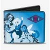 Cheapest 🌟 DC Comics DC Superhero 👧 Girls Character Group Pose Bi-fold Wallet ❤️