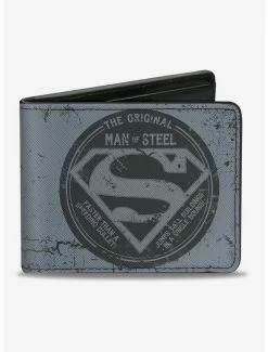 Best reviews of 👍 DC Comics Superman The Original Man of Steel Badge Quote Bi-fold Wallet 🔔