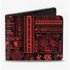 Best deal 👍 Disney Mickey Mouse Tasting China Collage Bi-fold Wallet ⭐ -Bags & Purses Shop Online 13702123 hi