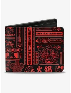 Best deal 👍 Disney Mickey Mouse Tasting China Collage Bi-fold Wallet ⭐