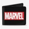Flash Sale 🎁 Marvel Black And Red Brick Logo Bi-fold Wallet 🧨 -Bags & Purses Shop Online 13702155 hi
