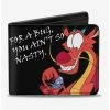 Buy 🛒 Disney Mulan Mushu and Cricket Bifold Wallet 🛒 -Bags & Purses Shop Online 13711524 hi