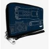 Outlet 🎉 DC Comics Batman Batmobile Blueprint Zip Around Wallet 🎁 -Bags & Purses Shop Online 13722122 hi