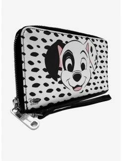 Promo 🔥 Buckle-Down Disney 101 Dalmatians Patch Spots Zip Wallet 🔔