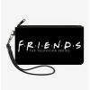 Best Sale 🔔 Friends The Television Series Logo Black And White Zip Clutch Wallet 💯 -Bags & Purses Shop Online 13722152 hi