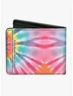 Cheap 💯 Cheech Chong Caricature Faces Tie Dye Multi Color Bifold Wallet ❤️ -Bags & Purses Shop Online 14220593 av1