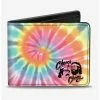 Cheap 💯 Cheech Chong Caricature Faces Tie Dye Multi Color Bifold Wallet ❤️