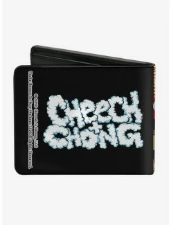Cheapest 👍 Cheech Chong on Couch Cartoon Smoke Cloud Bifold Wallet 🥰 -Bags & Purses Shop Online 14220608 av1