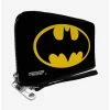 New ❤️ DC Comics Batman Bat Logo Black Yellow Zip Around Rectangle Wallet ✔️ -Bags & Purses Shop Online 14220622 hi