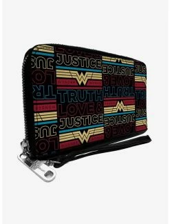 Best reviews of 💯 DC Comics Wonder 👩 Woman 1984 Truth Love and Justice Zip Around Rectangle Wallet 🛒