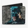 Wholesale ⌛ DC Comics Batman Face Comic Scenes Bifold Wallet 🌟
