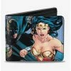 Buy ❤️ DC Comics Justice League New 52 Superhero Group Action Poses Bifold Wallet 🔥 -Bags & Purses Shop Online 14220645 hi