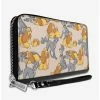 Promo 🎁 Buckle-Down Disney Lady And The Tramp With Puppies Zip-Around Wallet 👏
