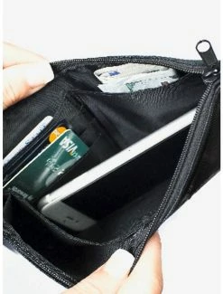 Brand new 👏 DC Comics Wonder 👩 Woman 1984 Text Infinity Repeat Zip Clutch Canvas Wallet 👍 -Bags & Purses Shop Online 14220656 av1