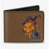 Promo 🔔 Disney The Lion King Scar Face Sketch Bifold Wallet 😀