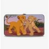 Brand new 🔥 Disney The Lion King Young Simba Nala Grown Up Snuggle Hinge Wallet 🎉