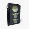 Best reviews of ⭐ Star Wars The Child 3 Chibi Poses Gray Zip Around Rectangle Wallet 🥰 -Bags & Purses Shop Online 14220746 hi