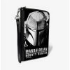 Buy 👏 Star Wars The Mandalorian Helmet Bounty Hunter Logo Zip Around Rectangle Wallet 🥰