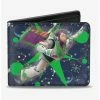 Deals 🥰 Disney Pixar Toy Story Buzz Lightyear Flight Space Ranger Logo Bifold Wallet 👍 -Bags & Purses Shop Online 14220766 hi
