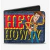 Brand new 🔔 Disney Pixar Toy Story Woody Hey Howdy Bifold Wallet ⌛ -Bags & Purses Shop Online 14220778 hi