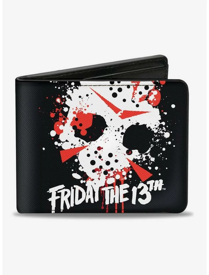Promo ๐ Friday the 13th Jason Mask Splatter Bifold Wallet ๐ 3 Promo ๐ Friday the 13th Jason Mask Splatter Bifold Wallet ๐