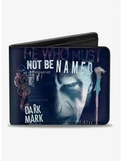 Outlet ✨ Harry Potter Lord Voldemort Face He Who Must Not Be Named Bifold Wallet ✨