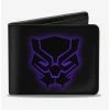 New 🔥 Marvel Black Panther Icon Outline Bifold Wallet ❤️