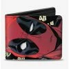 Hot Sale 🤩 Marvel Deadpool Blah Blah Blah Bifold Wallet 🤩 -Bags & Purses Shop Online 14220816 hi