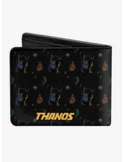 Budget 😍 Marvel Thanos Holding Cosmic Cube Pose Bifold Wallet 🛒 -Bags & Purses Shop Online 14220820 av1