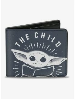 Best deal 😀 Star Wars The Child Pose the Force Is Strong with this Little One Bifold Wallet 🎁