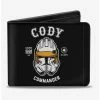 Buy 💯 Star Wars The Clone Wars Cody Commander Clone Trooper Helmet Bifold Wallet ✨ -Bags & Purses Shop Online 14220840 hi