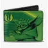 New 🌟 Star Wars The Clone Wars Yoda Jedi Master Action Pose Bifold Wallet 🥰 -Bags & Purses Shop Online 14220850 hi