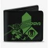 Flash Sale 🎉 Star Wars The Clone Wars Yoda Pose Logo Bifold Wallet 🤩 -Bags & Purses Shop Online 14220852 hi