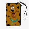 Best deal 🥰 Scooby Doo Smiling Face Spots Brown Black Zip Clutch Canvas Wallet ⌛
