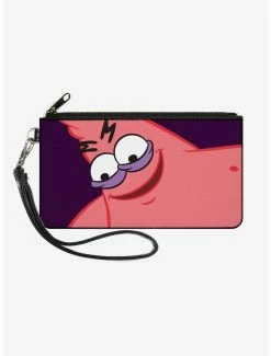 Outlet 😉 SpongeBob SquarePants Savage Patrick Zip Clutch Canvas Wallet ⭐