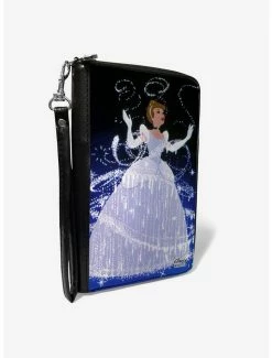 Outlet 🔔 Disney Cinderella Ball Gown Transformation Zip Around Wallet ⭐