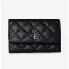 Cheap 🎉 Disney Signature D Logo Quilted Vegan Leather Foldover Wallet 💯 -Bags & Purses Shop Online 14485534 hi