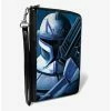 Wholesale 😀 Star Wars the Clone Wars Clone Captain Rex Zip Around Wallet 💯 -Bags & Purses Shop Online 14485616 hi
