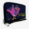 Promo 🌟 Disney Darkwing Duck Cape Pose Navy Yellow Zip Around Wallet 🛒 -Bags & Purses Shop Online 15257770 hi