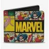 Buy 😉 Marvel Retro Comic Panel Bifold Wallet ✔️ -Bags & Purses Shop Online 15257828 hi