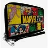Brand new 💯 Marvel Retro Comic Panels Zip Around Wallet 🔥 -Bags & Purses Shop Online 15257830 hi