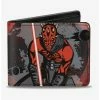 Best reviews of 😍 Star Wars The Clone Wars Darth Maul Splatter Bifold Wallet 🌟 -Bags & Purses Shop Online 15257866 hi