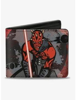 Best reviews of 😍 Star Wars The Clone Wars Darth Maul Splatter Bifold Wallet 🌟